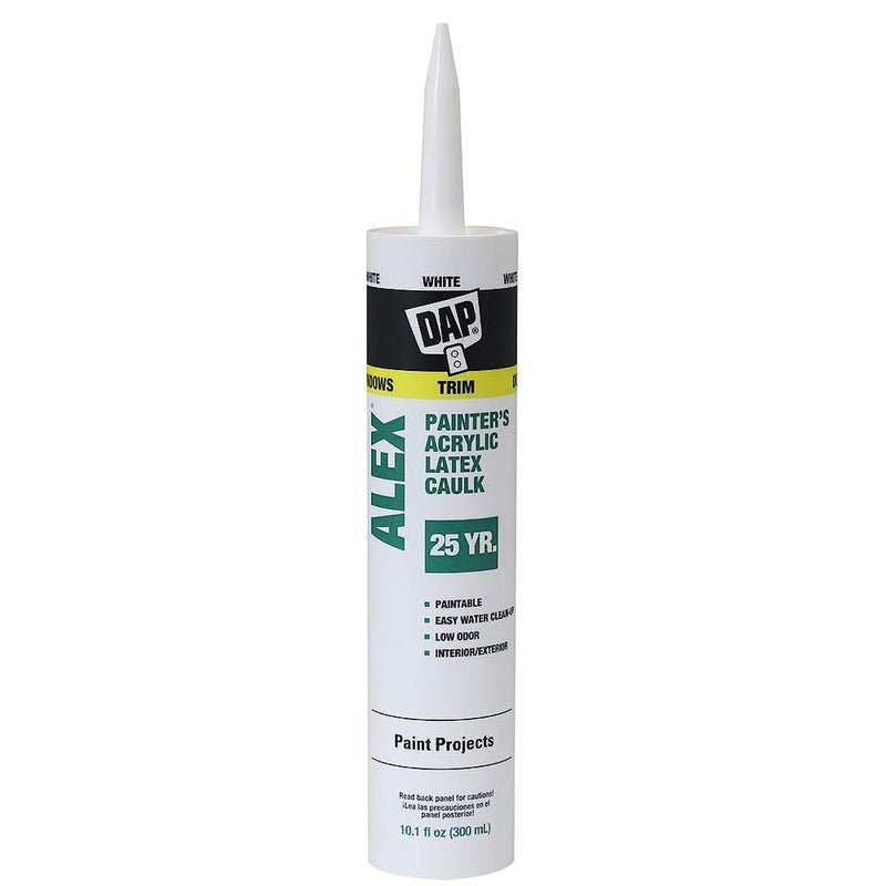 Alex DAP Alex Painter's Acrylic Latex Caulk, White, 10.1 Oz (7079818670) - Image 1