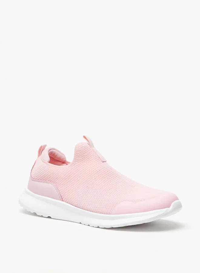 Oaklan by Shoexpress Girl's Textured Slip-On Sports Shoes