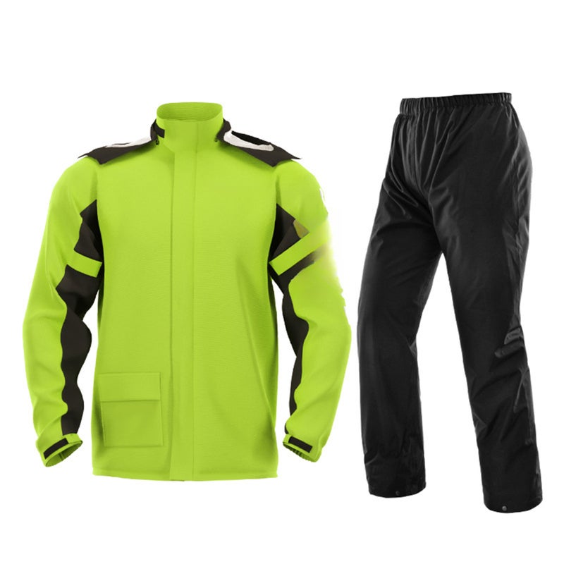 Waterproof Rain Coat Pants Set with Invisible Shoes Cover Rainproof Suit for Mortorcycling Cycling Fishing Camping - Image 1