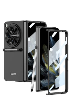 Case for OnePlus Open 2023, Ultra Slim Shockproof Matte PC Cover with Built-in Screen Protector and Capacitive Pen, Protective One Plus Open Cover, Black - pzsku/ZBC1941E83622F320BB76Z/45/_/1730270521/bf20e0c5-3a0d-4451-8e32-c02f6fa21026