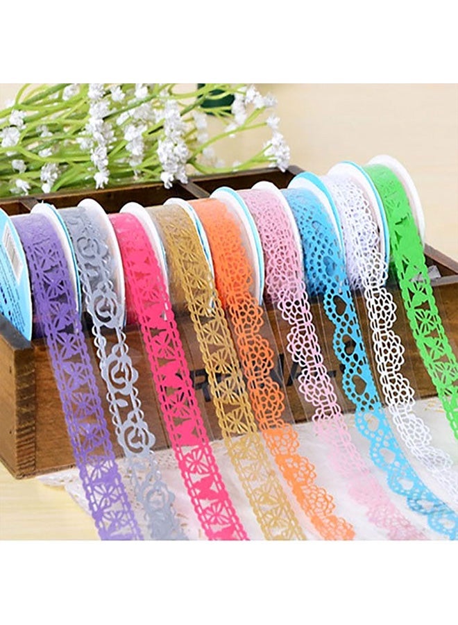 Loquat 9-Piece Creative Paper DIY Scrapbooking Masking Tape Set Multicolour - Image 1