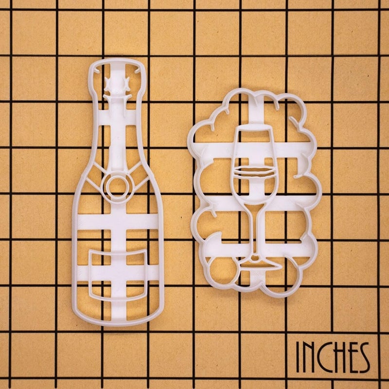EROTNGO EROTNGO Champagne Bottle Cookie Cutter Perfect for DIY Wedding Treats Celebration Biscuits and Special Occasion Baking ONLY Bottle - Image 4