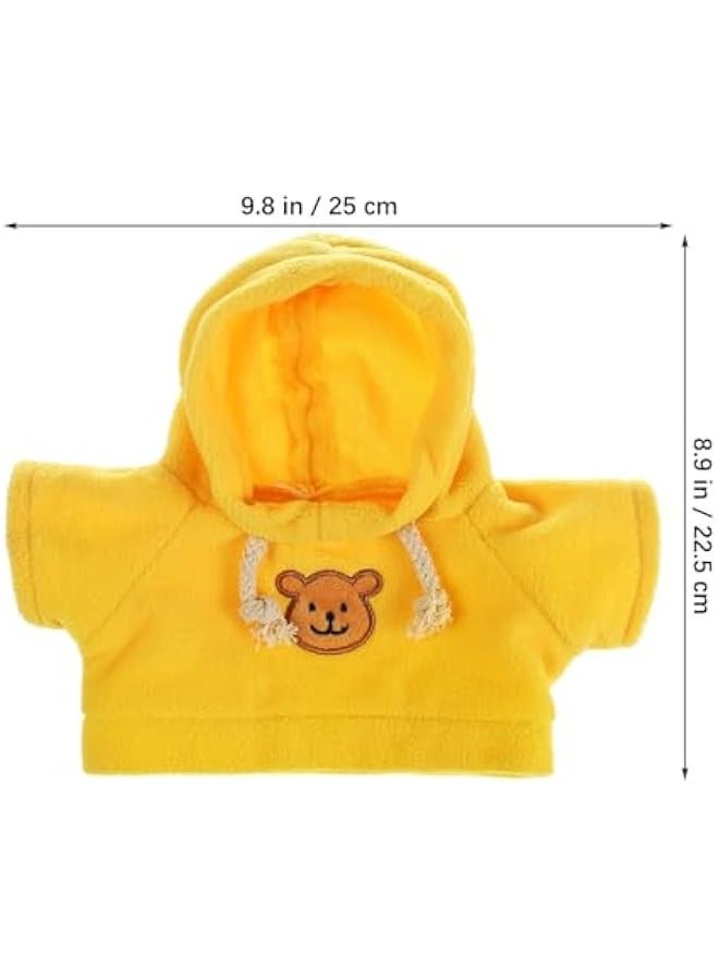 Stuffed Bear Clothes Toy Clothes for Dolls - Plush Toy Bear Sweater Outfits - Plush Bear Dolls Hoodie 3PCS - 2 Bear Hoodies and 1 Bear Sweater for Crafts - Image 2