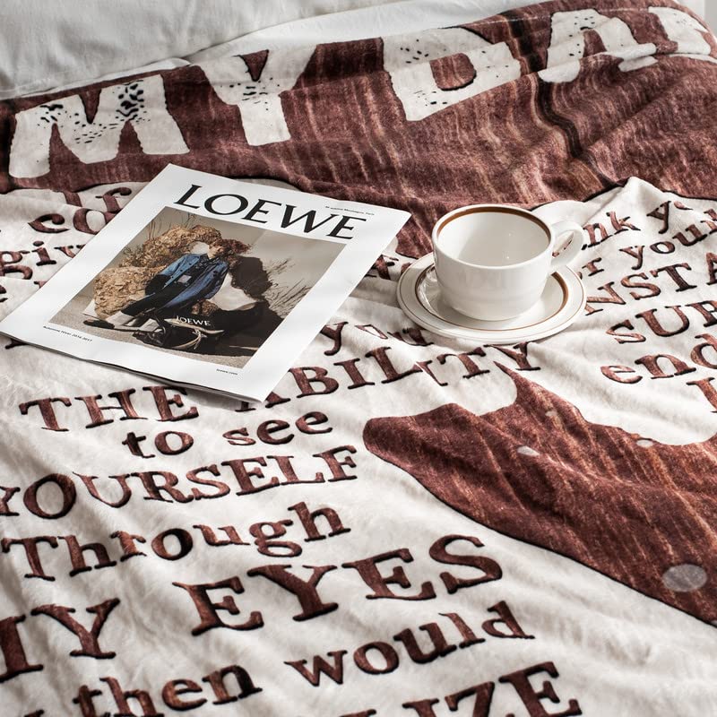 lpmisake Gifts for Dad from Daughter to My Dad Blanket Best Gift for Fathers Day Birthday Christmas Valentines Day Bday Present Idea for Father Husband Men Him Healing Thoughts Throw Blanket 60''x50'' - Image 5