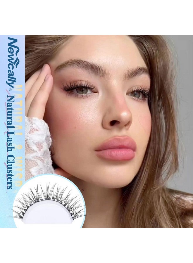 Newcally Lash Clusters Kit Diy Lash Extension Kit Wispy Eyelash Extension Kit C Curl Individual Lashes Kit 9-12Mm Short Eyelash Clusters With Lash Remover By Newcally - Image 2