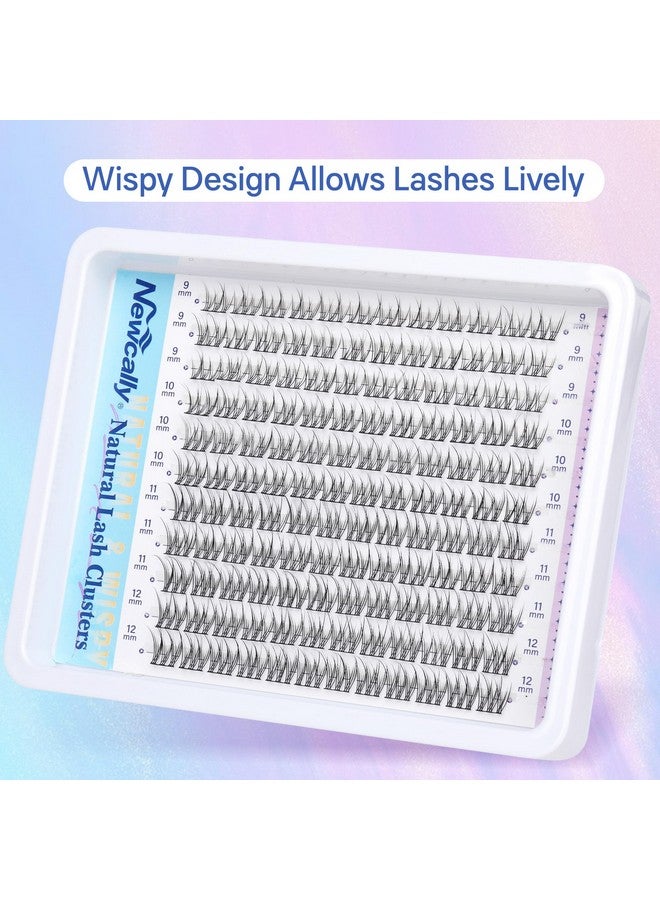Newcally Lash Clusters Kit Diy Lash Extension Kit Wispy Eyelash Extension Kit C Curl Individual Lashes Kit 9-12Mm Short Eyelash Clusters With Lash Remover By Newcally - Image 1