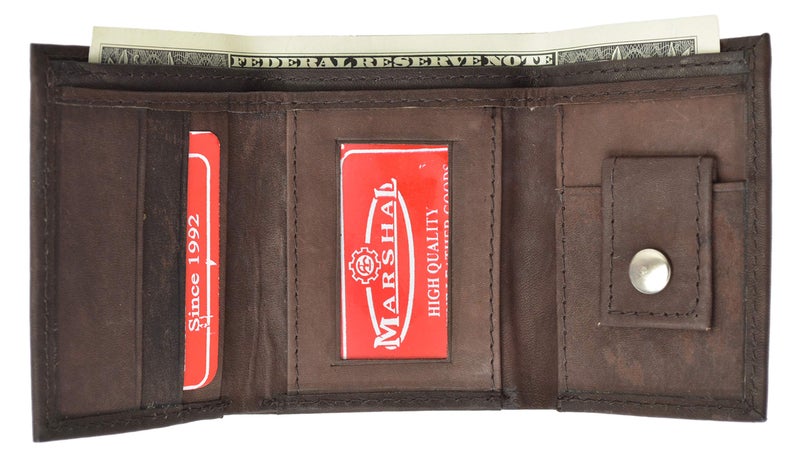 Marshal Leather Children's Wallet - Style mw825,Brown,Regular - Image 1