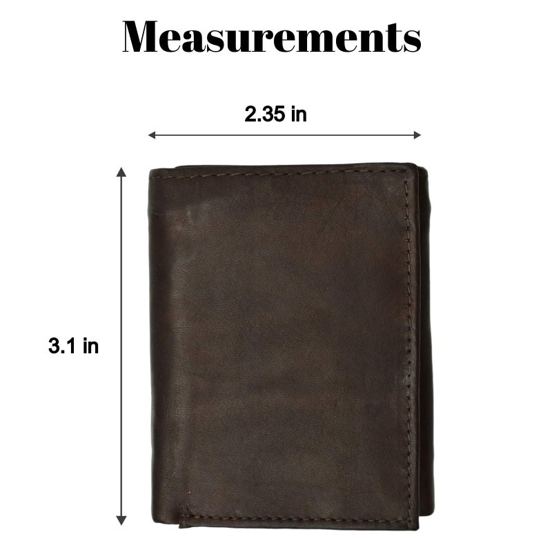 Marshal Leather Children's Wallet - Style mw825,Brown,Regular - Image 3