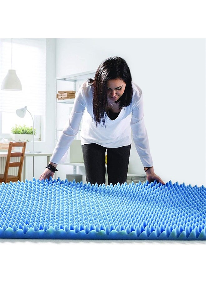 DMI - Foam Mattress Topper, Egg Crate Foam Pad, Mattress Pad and Bed Topper for Support, Air Circulation, Pressure Relief and Weight Distribution, Hospital Size Mattress, 33 x 72 x 3 - Image 1