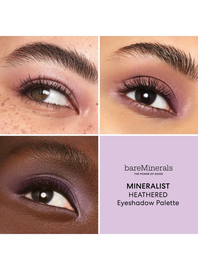 bareMinerals Mineralist Eyeshadow Palette, Six Richly Pigmented + Blendable Shades, Talc-Free Eye Shadow Palette Makeup, Vegan, Heathered - Image 2