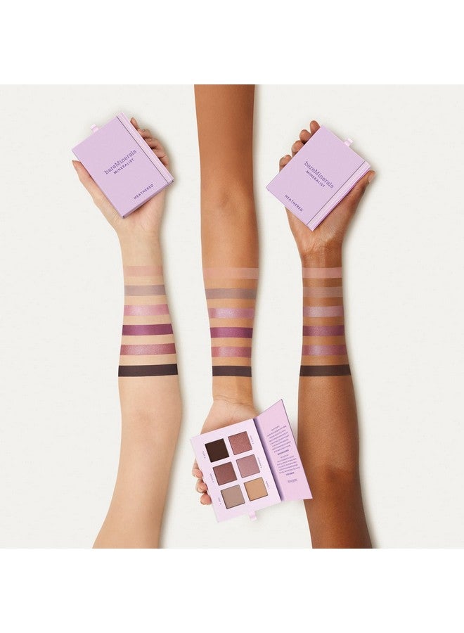 bareMinerals Mineralist Eyeshadow Palette, Six Richly Pigmented + Blendable Shades, Talc-Free Eye Shadow Palette Makeup, Vegan, Heathered - Image 1