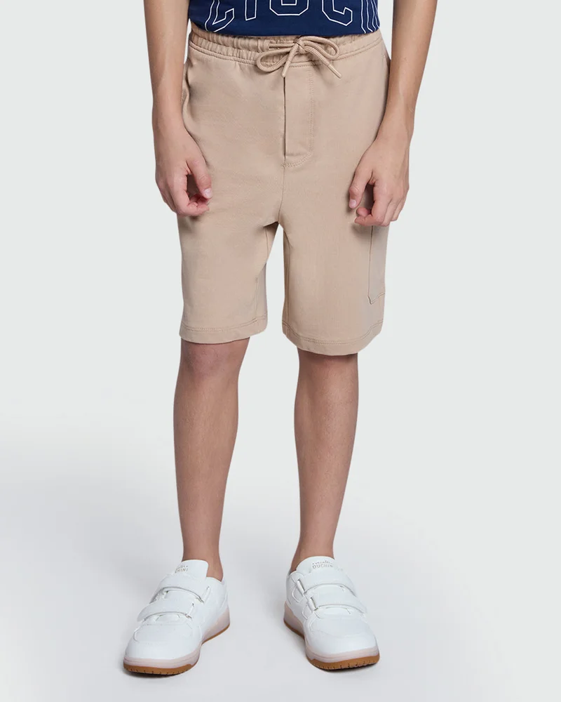 او في اس White Pepper Grey Cargo Shorts – For Boys