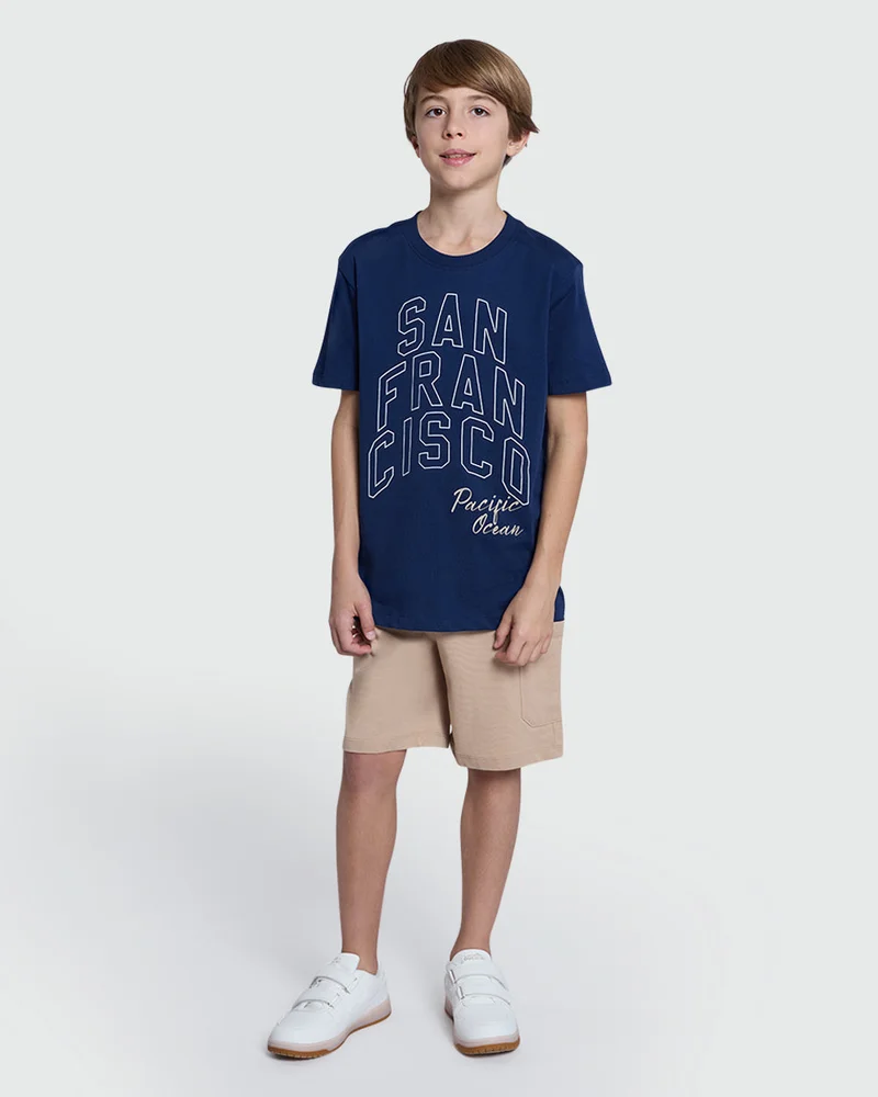 او في اس White Pepper Grey Cargo Shorts – For Boys