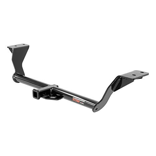 CURT 11412 Class 1 Trailer Hitch, 1-1/4-Inch Receiver, Fits Select Volkswagen Golf, GTI , Black - Image 1