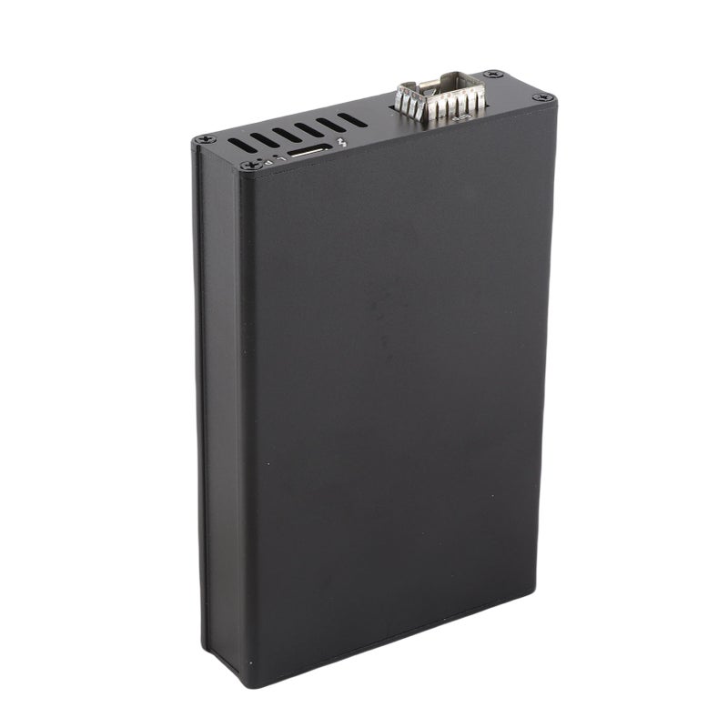 بطاقة شبكة محمولة 25G بطاقة شبكة USB4 واجهة ضوئية SFP عالية السرعة قابلة للتوصيل والاستخدام مباشرة من ذي الألومنيوم ثنائية المنافذ - Image 2