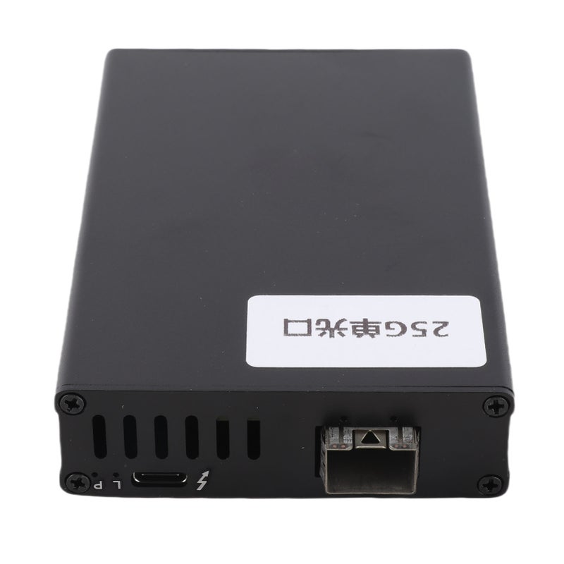 بطاقة شبكة محمولة 25G بطاقة شبكة USB4 واجهة ضوئية SFP عالية السرعة قابلة للتوصيل والاستخدام مباشرة من ذي الألومنيوم ثنائية المنافذ - Image 4