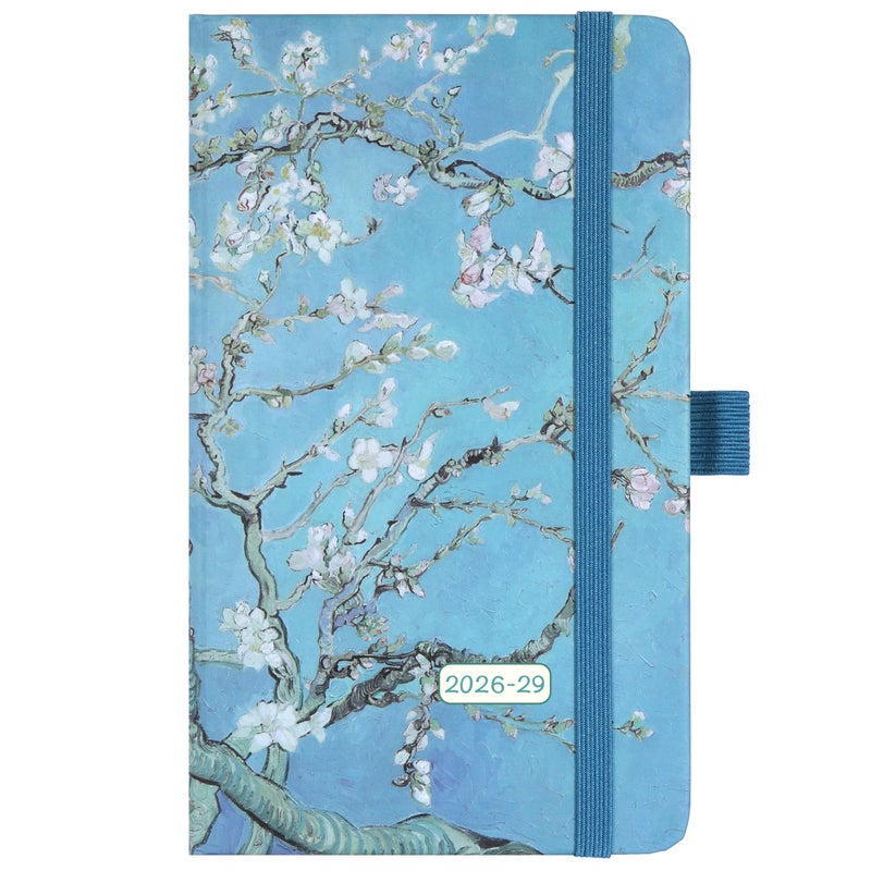 MaaIbok 2026-2029 Pocket Planner/Calendar - 3 Year Monthly Planner 2026-2029, Jul 2026 - Jun 2029, 6.3" x 3.8", 61 Notes Pages, Inner Pocket, Pen Holder & Elastic Closure - Image 1