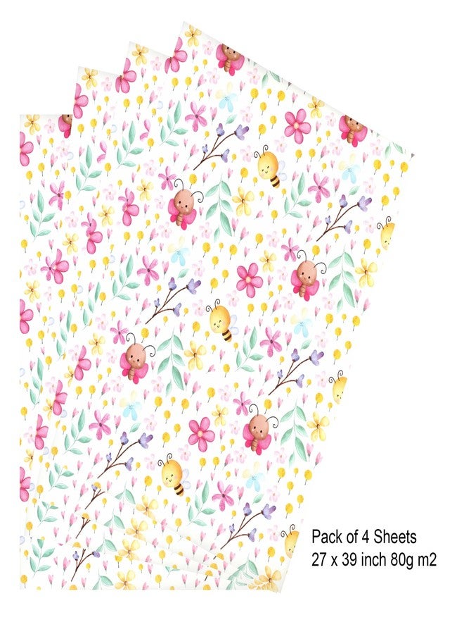 arkamii premium wrapping paper FSC paper set of 4 sheets size 34 x 25 inch for gift pack (18-9329) - Image 3