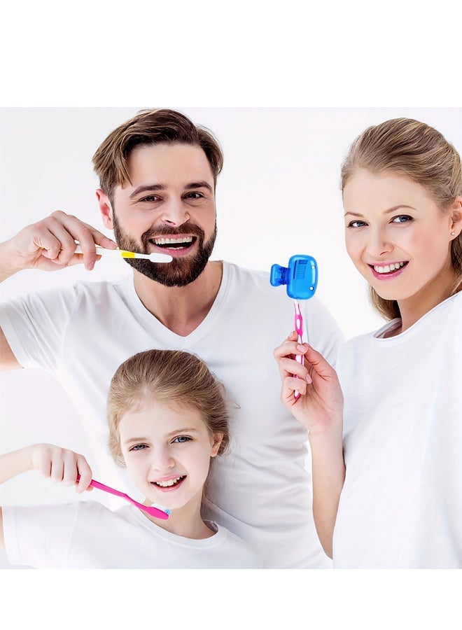 5 Pack Travel Toothbrush Head Covers, Plastic Protective Clip Caps Pod Case for Home, Travel, Camping, Bathroom, School & Business Use - Image 5