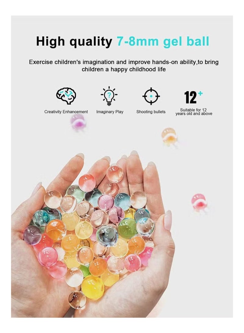 Water Bullets Beads Refill Ammo Water Balls Beads for Water Blaster Gun Toys, Non-Toxic Water-Based Balls Bullet Multicolour, 20,000 pcs  - Image 2