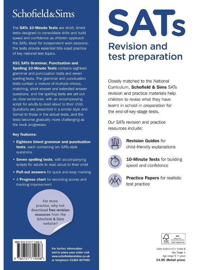 KS1 SATs Grammar, Punctuation and Spelling 10-Minute Tests - Image 2