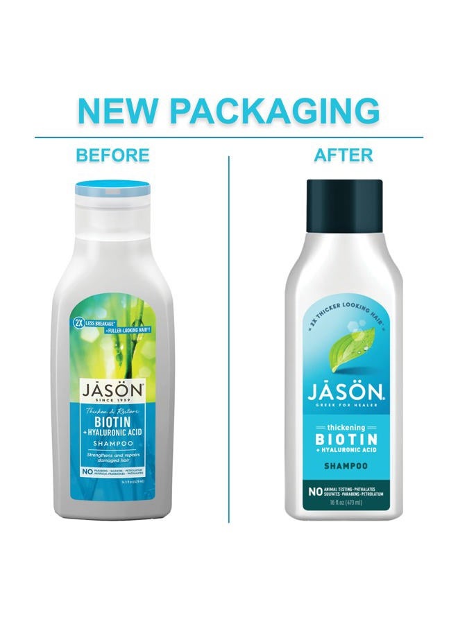 Jason Natural Products Natural Biotin Shampoo, 473ml - Image 2