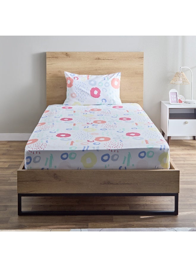 Home Box Nora Regina 2-Piece Single Microfibre Flat Sheet Set 240 x 160 cm - Image 2