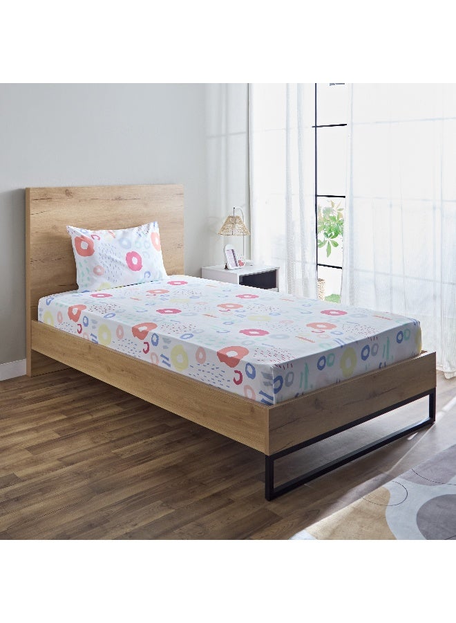 Home Box Nora Regina 2-Piece Single Microfibre Flat Sheet Set 240 x 160 cm - Image 1