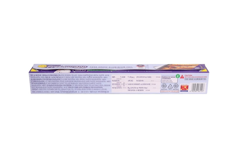 Freshwrapp Fresh Wrapp Hindalco Aluminium Foil (6 Meter Pack) 33g + 17g (Pack of 3), Silver (FRESHWR50003) - Image 2