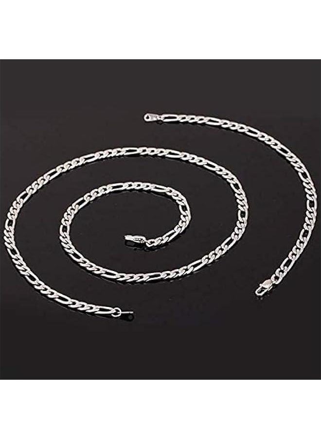 GELESE Other Men's Necklace & Bracelet Jewelry Set- 925 Silver Chain Kit for Men and Women (Silver)  - Image 2