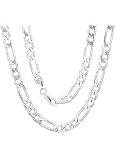 GELESE Other Men's Necklace & Bracelet Jewelry Set- 925 Silver Chain Kit for Men and Women (Silver)  - Image 4