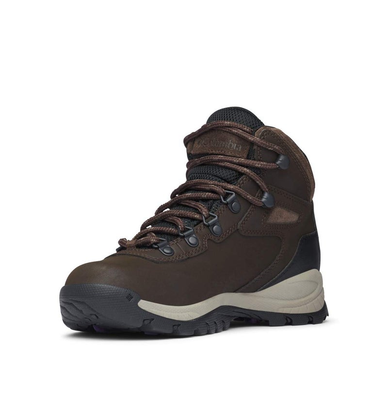 Columbia womens Newton Ridge Plus Waterproof Hiking Boot, Cordovan/Crown Jewel, 5 US - Image 2