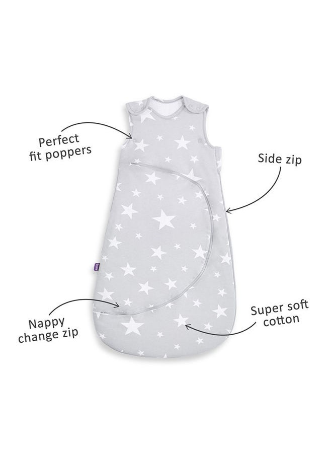 Snuz - Pouch Sleeping Bag For Infant And Baby 2.5 Tog Clever Nappy Change Zip 100% Cotton Suitable From 0 To 6 Months Maximum Baby Length 68 Cmwhite - Image 1