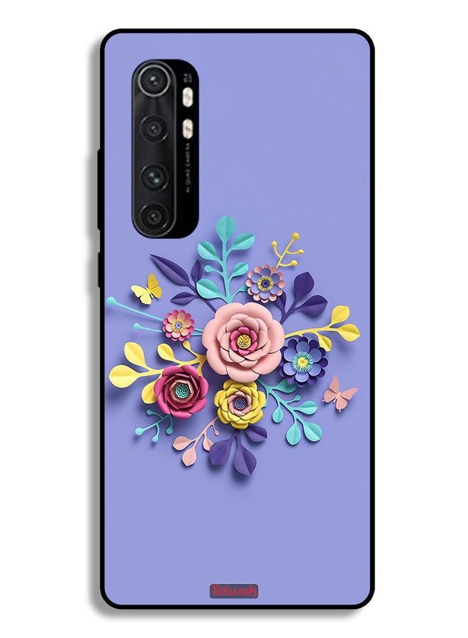 Tolwak Xiaomi Mi Note 10 Lite Protective Case Cover Flowers Art - Image 2