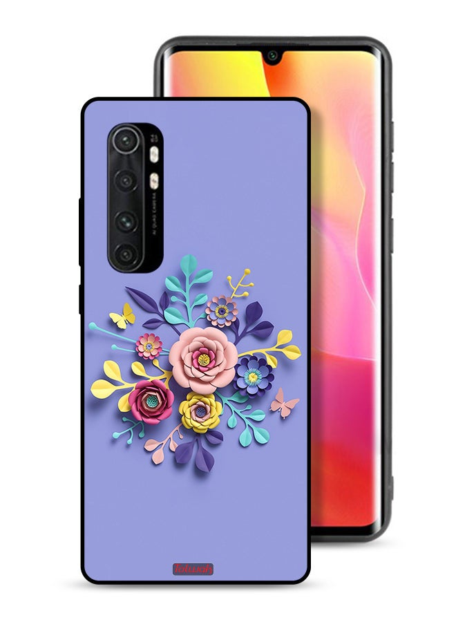 Tolwak Xiaomi Mi Note 10 Lite Protective Case Cover Flowers Art - Image 1