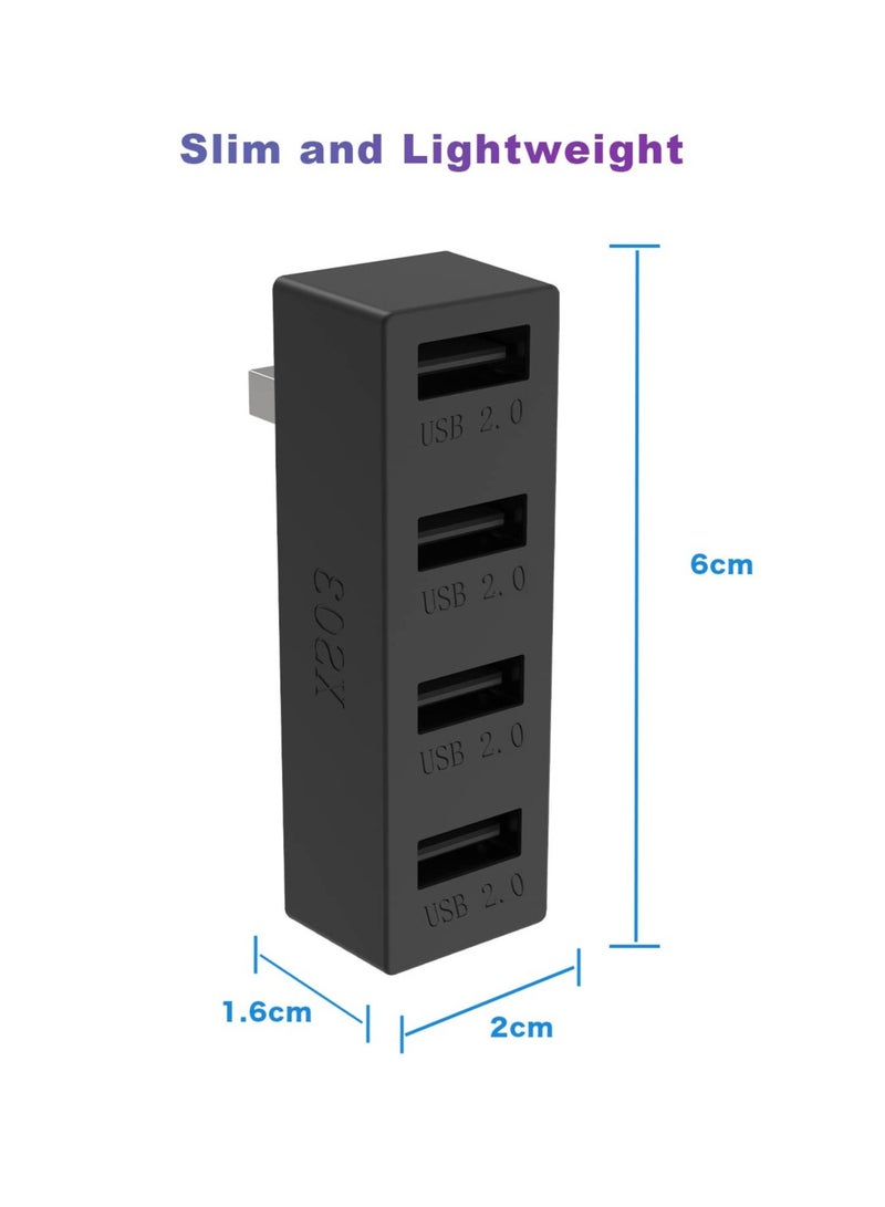 4-Port USB Hub 2.0 for Xbox Series X/S - High-Speed Splitter & Expansion Adapter, Compatible with Xbox Console (Black) - Image 5