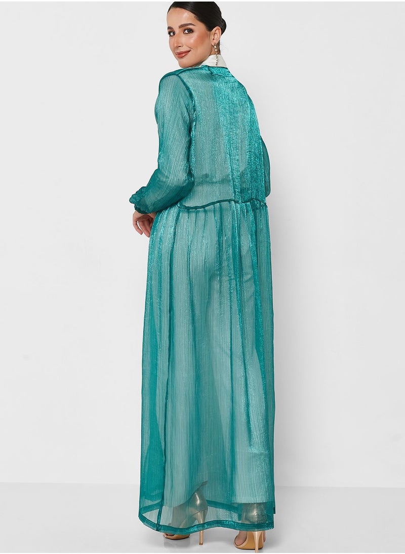 Khizana - Sheer Abaya With Sheila - Image 1