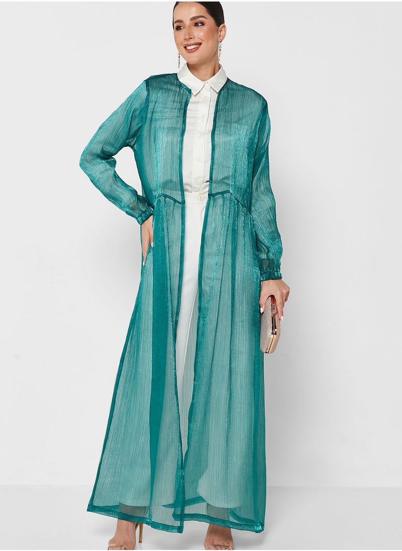 Khizana - Sheer Abaya With Sheila - Image 1