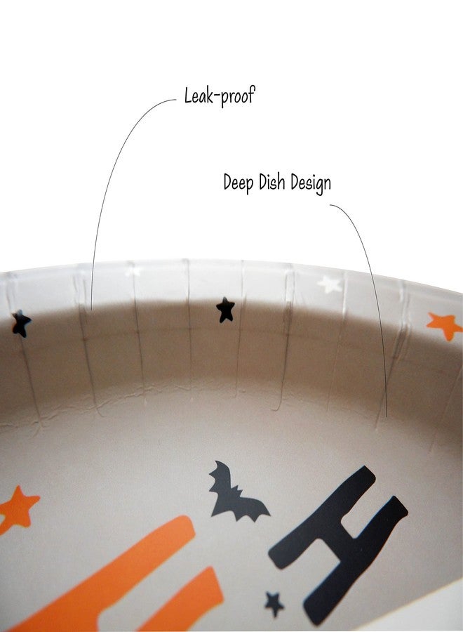 Partay Shenanigans Paper Plates - 60-Count 8" x 8" Small Disposable Halloween Party Dessert Plates in 6 Assorted Designs - Halloween Party Supplies - Image 5