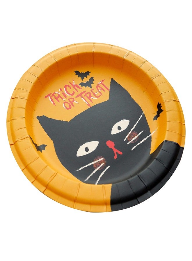 Partay Shenanigans Paper Plates - 60-Count 8" x 8" Small Disposable Halloween Party Dessert Plates in 6 Assorted Designs - Halloween Party Supplies - Image 3