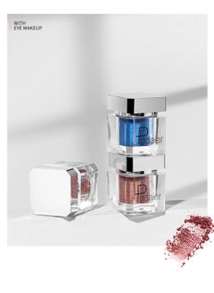 pudaier Silver Bottle Color Square Eyeshadow, Shiny Long Lasting High Pigment Mashed Potato Eye Makeup for Women  - Image 2