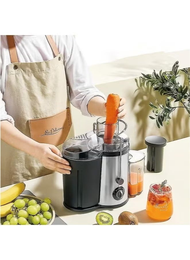 Denx Electric fruit and vegetable juicer with a power of 800 watts and a capacity of 600 ml - Image 2