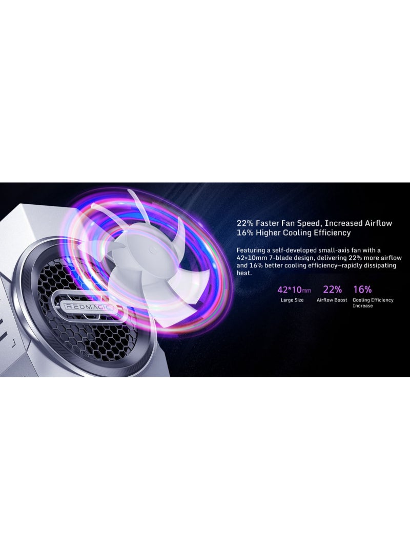 RedMagic 6 Liquid Cooler Magnetic Phone Cooler for Gaming/Live Streaming with RGB Lighting 30W Power Can Reach 16℃ Low Noise Design Semiconductor Cooling to Cool Your Phone While Gaming - Image 5