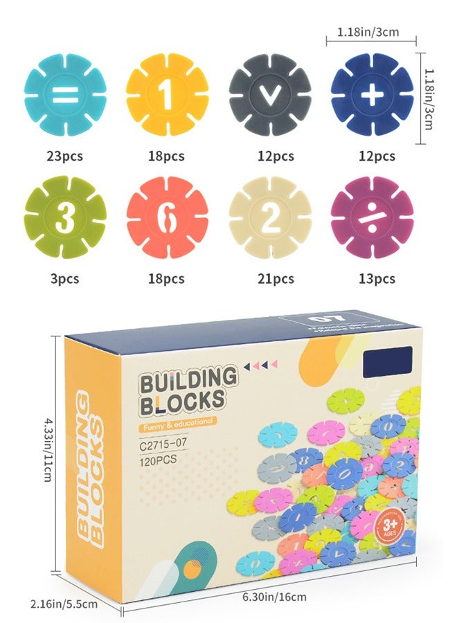 Loquat 120 Pcs Flower Building Blocks Set Construction Toy Learning Assembly Playset STEM Toy Set Educational Kit Child Branin Development Preschool Kindergarten Toy  - Image 3