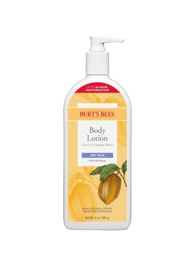Burt's Bees Richly Replenishing Cocoa and Cupuacu Butter Body Lotion | 340.1g - Image 3