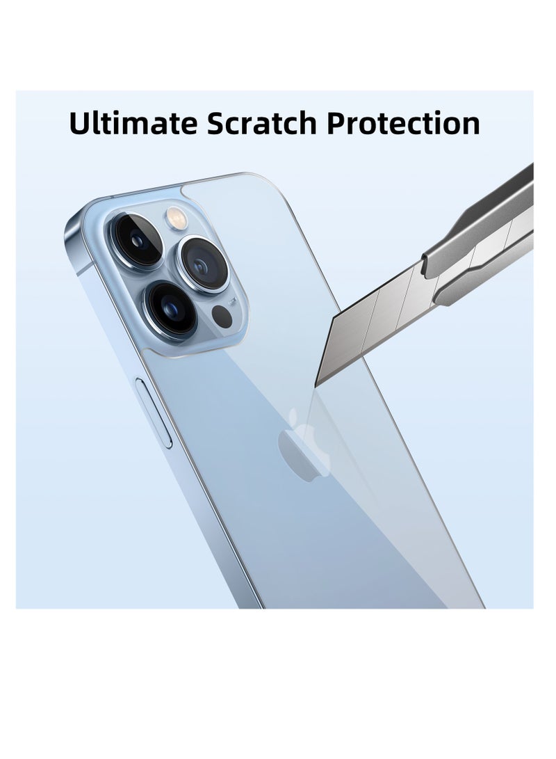 [2 Pack] iPhone 13 Pro Back Screen Protector for iPhone 13 Pro,Anti Scratch/Bubble Back Tempered Glass Screen Protector Ultra Thin Rear Film for iPhone 13 Pro (6.1 inch) - Image 2
