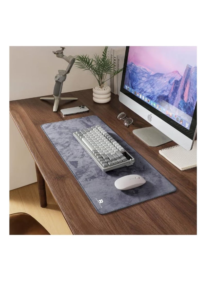 Rock Pow Large Mouse Pad Extended Gaming Mouse Pad Non-Slip Rubber Base Mouse pad Office Desk Mat Desk Pad Smooth Cloth Surface Keyboard Mouse Pads for Computers - Image 2