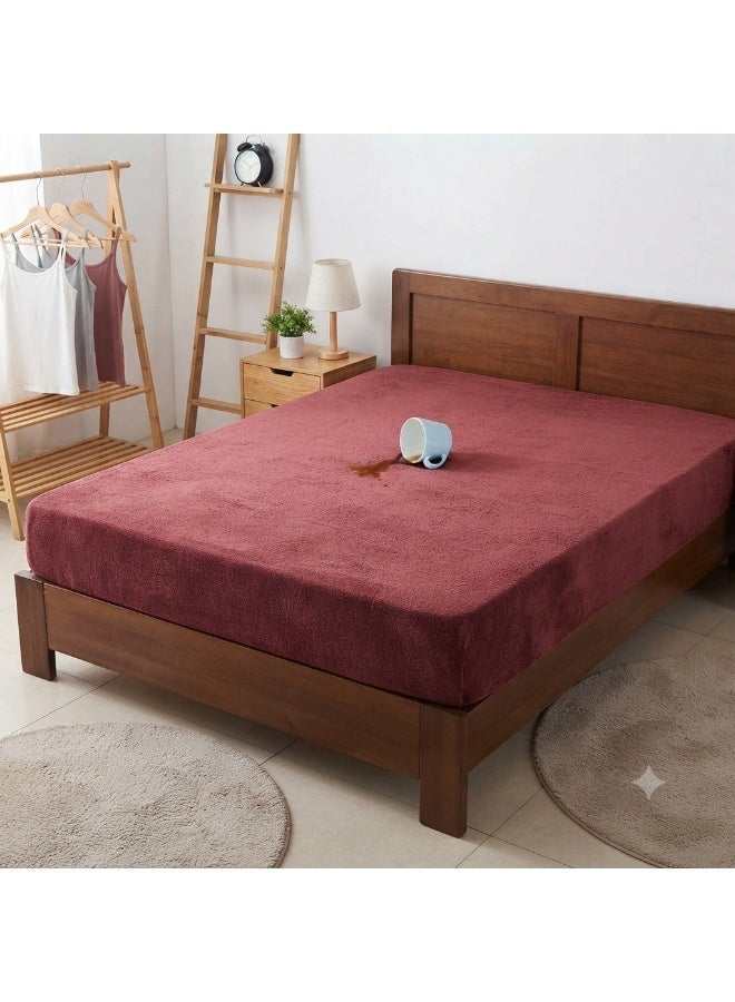 Waterproof Mattress Protector, Cashmere, 120 cm - Image 1