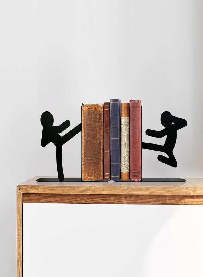 فواصل كتب معدنية فريدة من نوعها للمكتب - فواصل كتب زخرفية لطيفة لأرفف الكتب، ديكور للقراءة وفكرة هدية لمحبي الكتب - Image 4