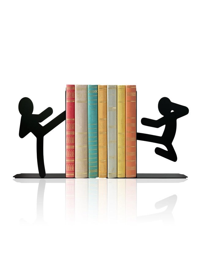 فواصل كتب معدنية فريدة من نوعها للمكتب - فواصل كتب زخرفية لطيفة لأرفف الكتب، ديكور للقراءة وفكرة هدية لمحبي الكتب - Image 1